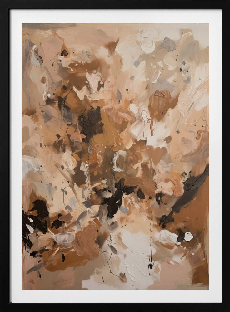 Abstract Mocha No 1 - Poster / Art Print