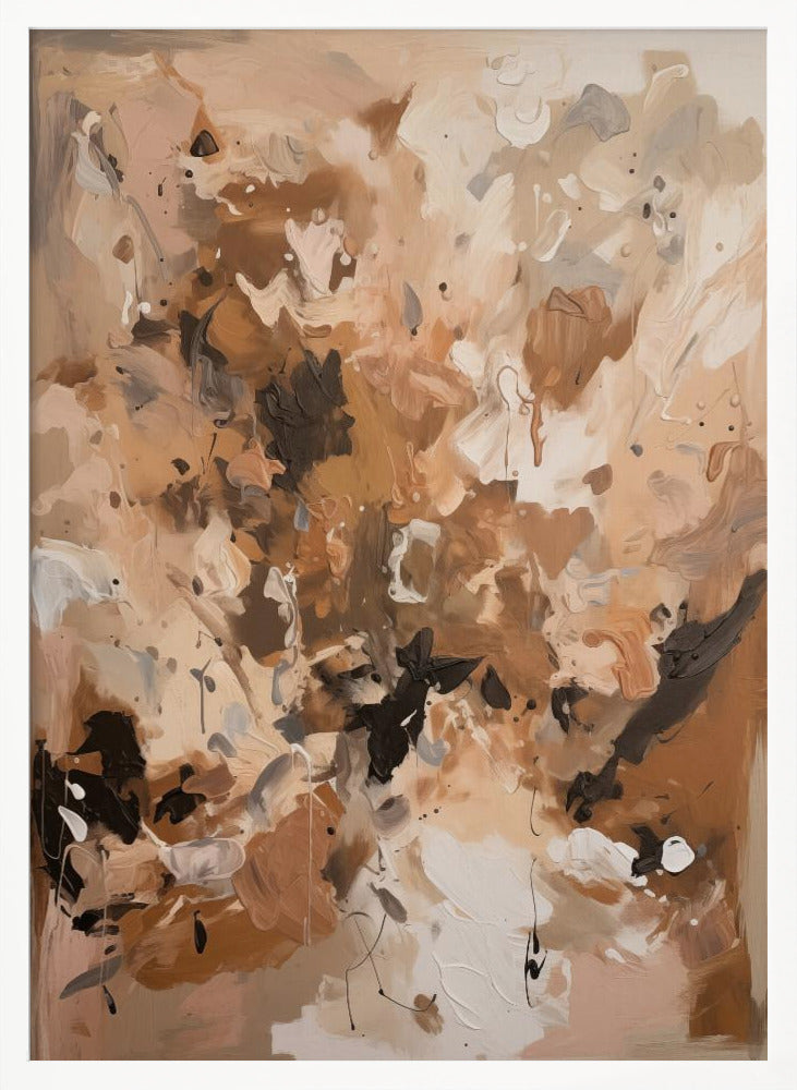 Abstract Mocha No 1 - Poster / Art Print