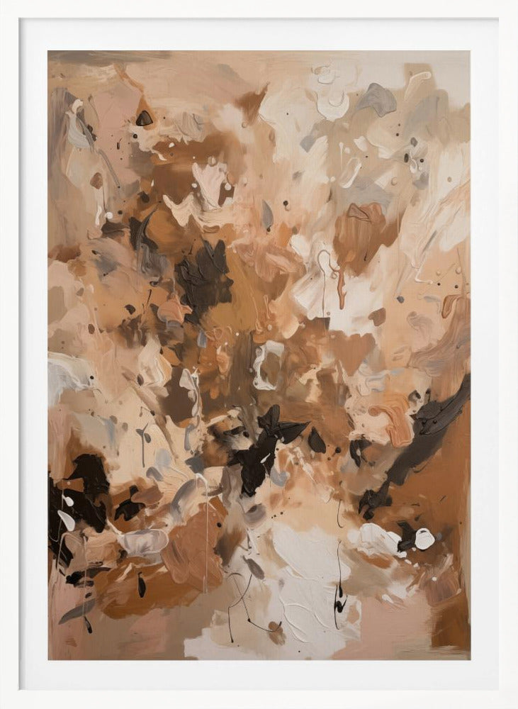 Abstract Mocha No 1 - Poster / Art Print