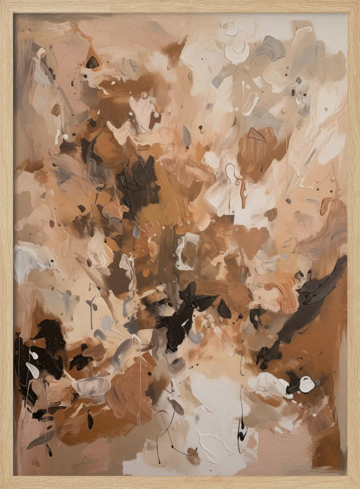 Abstract Mocha No 1 - Poster / Art Print