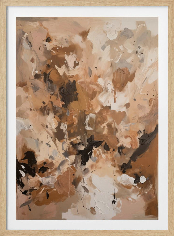 Abstract Mocha No 1 - Poster / Art Print