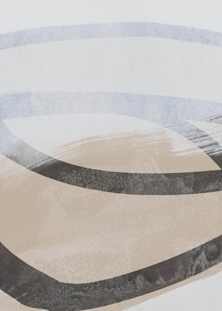 Abstract Brushstrokes and Lines 1 - Poster / Art Print