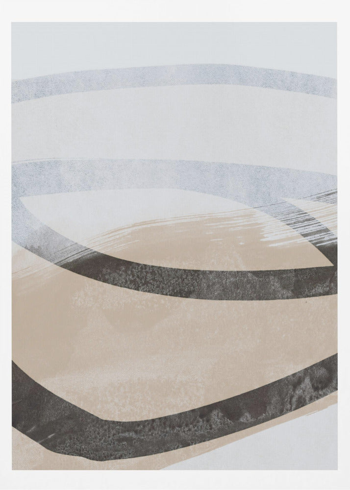 Abstract Brushstrokes and Lines 1 - Poster / Art Print
