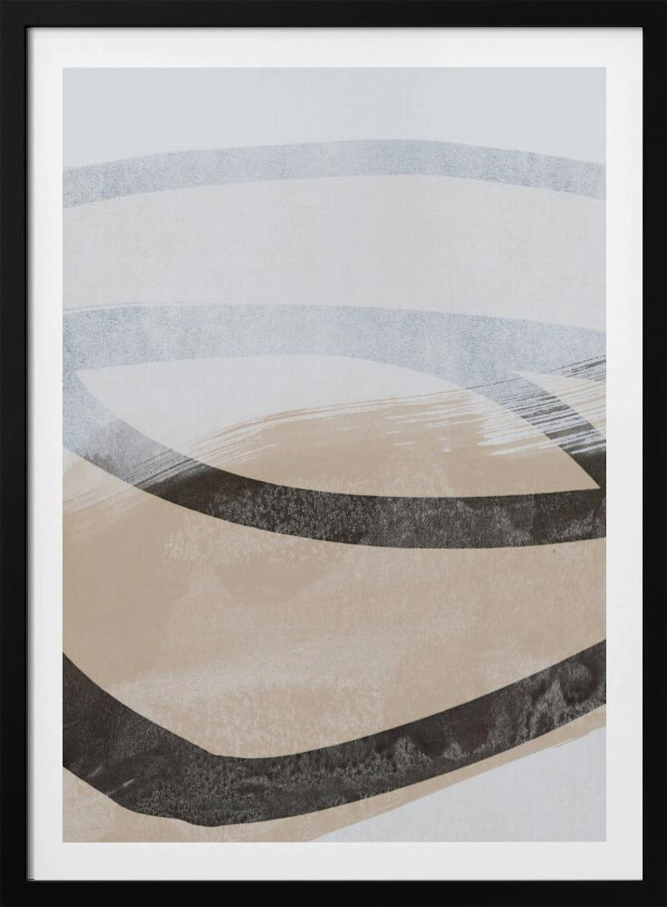 Abstract Brushstrokes and Lines 1 - Poster / Art Print