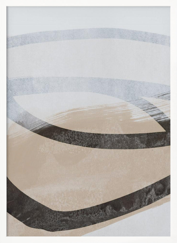 Abstract Brushstrokes and Lines 1 - Poster / Art Print