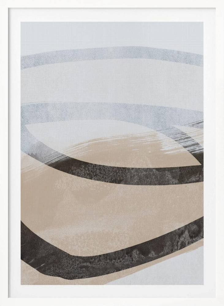 Abstract Brushstrokes and Lines 1 - Poster / Art Print