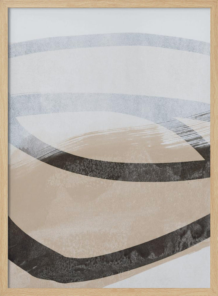 Abstract Brushstrokes and Lines 1 - Poster / Art Print