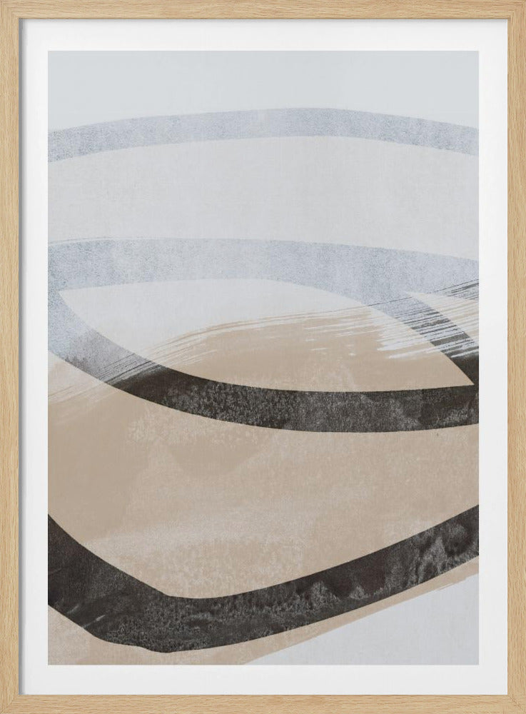 Abstract Brushstrokes and Lines 1 - Poster / Art Print
