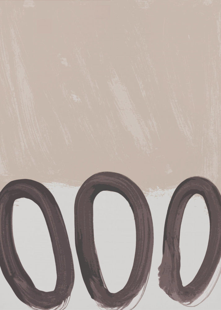 Loops mocha mousse - Poster / Art Print