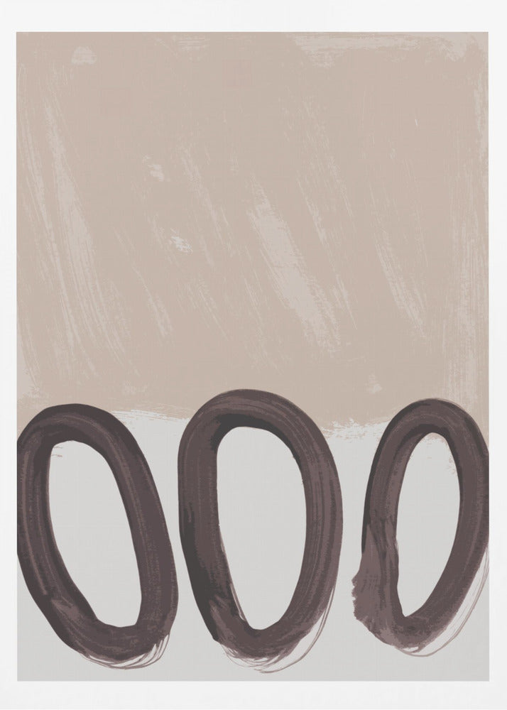 Loops mocha mousse - Poster / Art Print