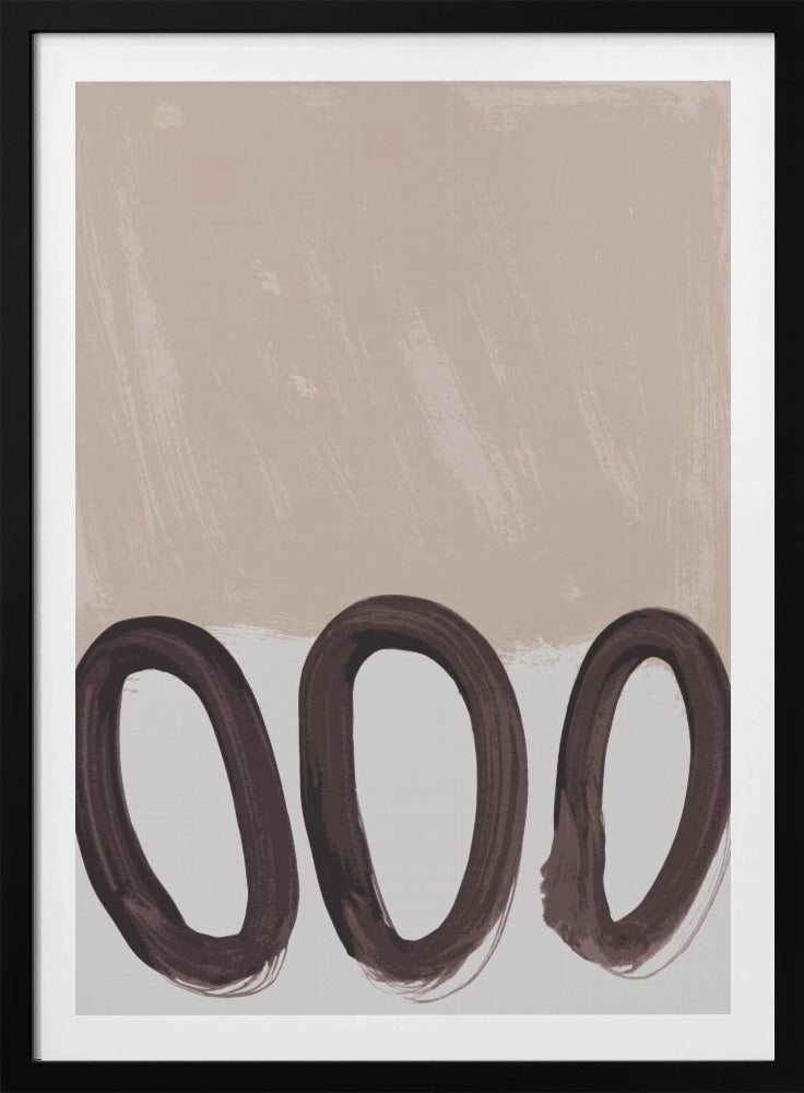 Loops mocha mousse - Poster / Art Print