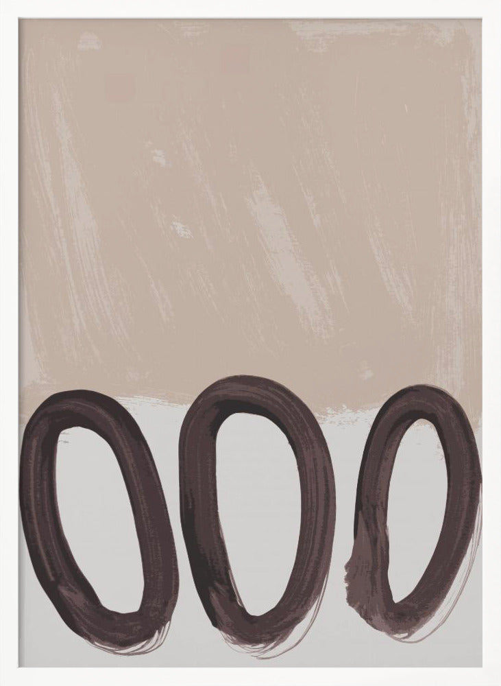 Loops mocha mousse - Poster / Art Print