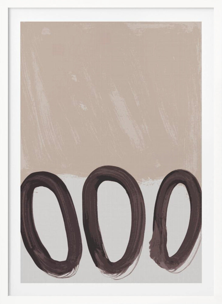 Loops mocha mousse - Poster / Art Print