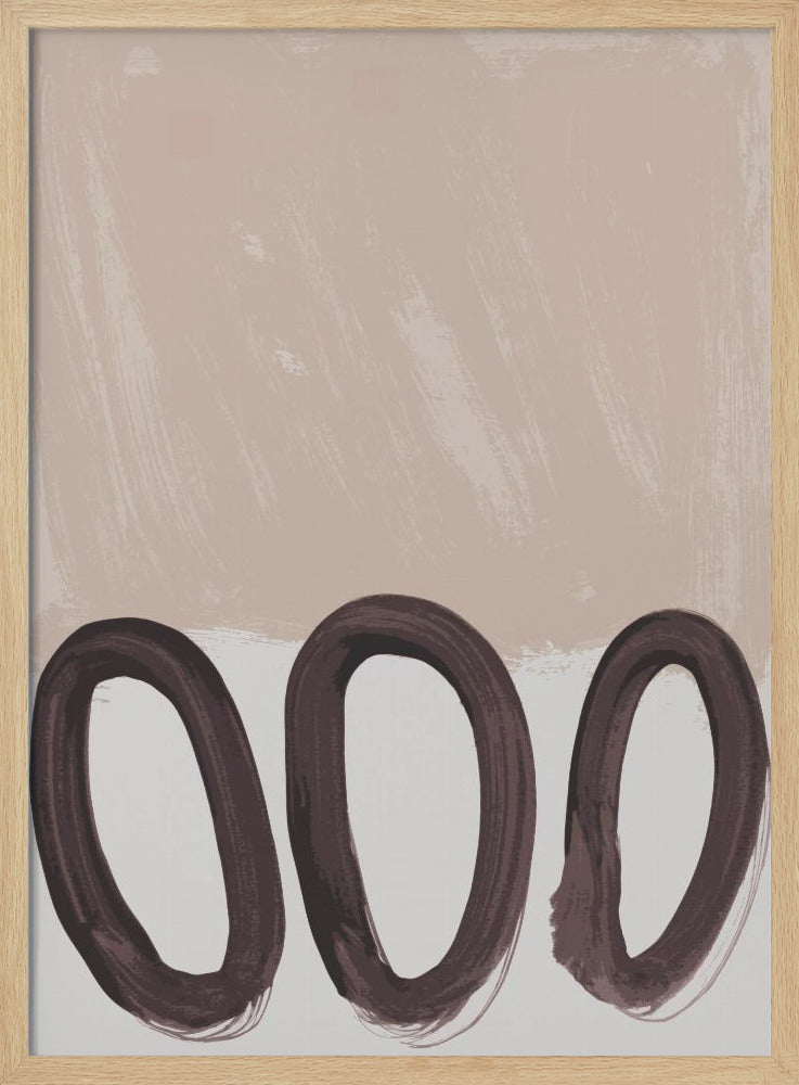 Loops mocha mousse - Poster / Art Print