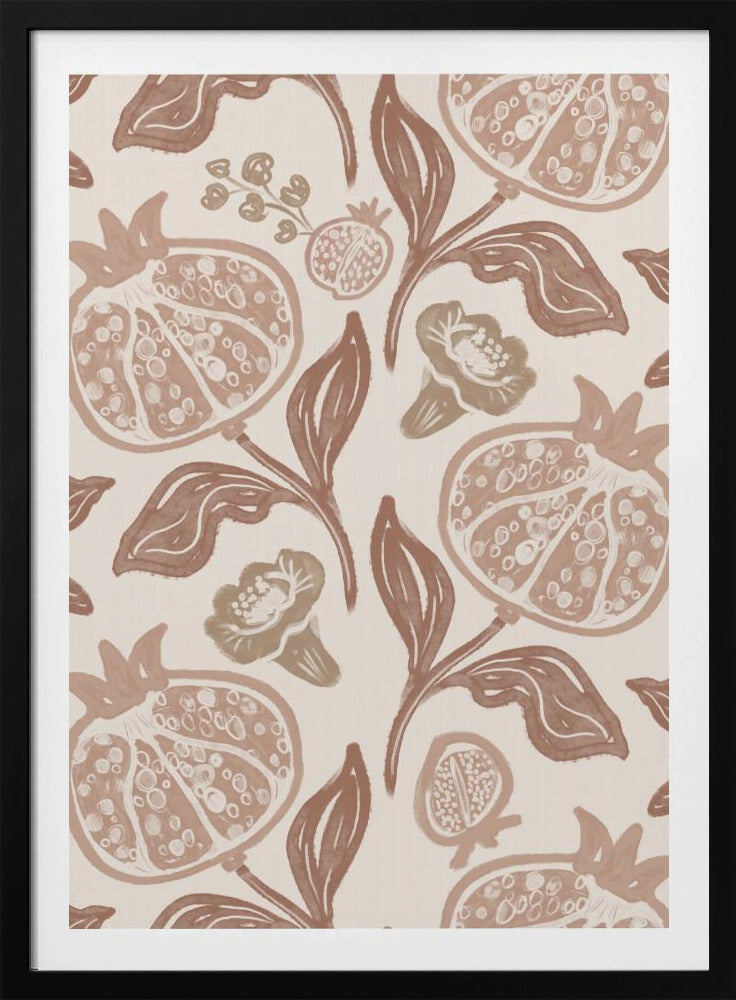Pomegranates Pattern - Poster / Art Print