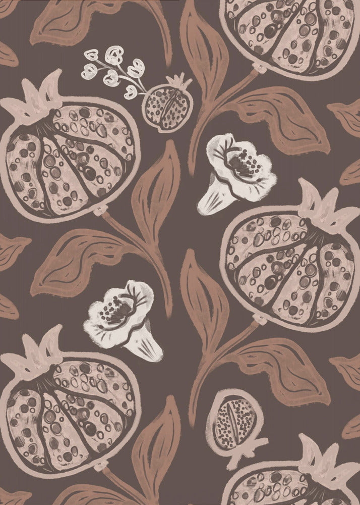 Pomegranates Pattern - Poster / Art Print
