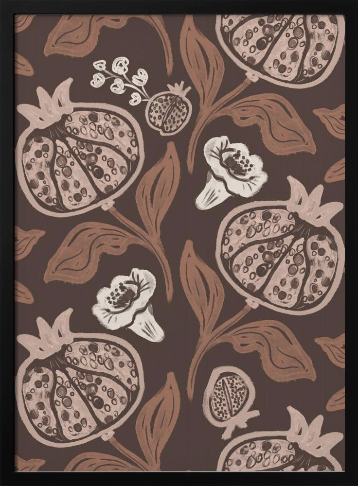 Pomegranates Pattern - Poster / Art Print