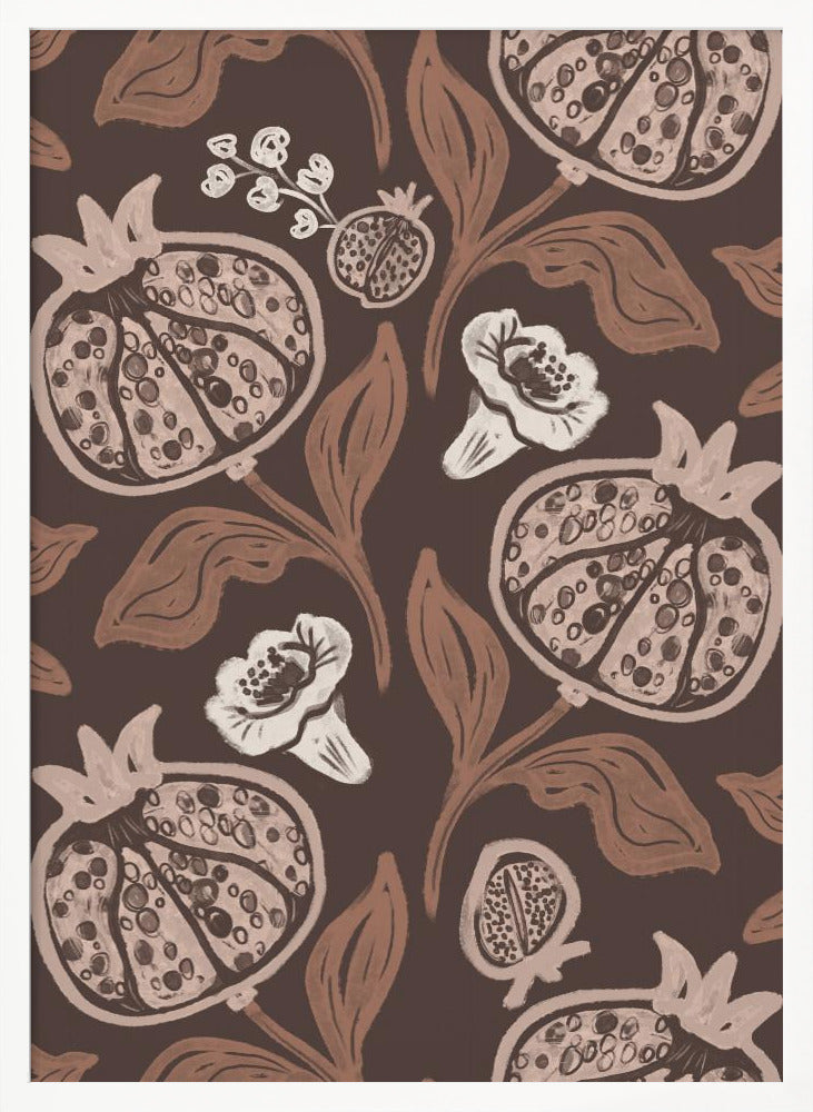 Pomegranates Pattern - Poster / Art Print