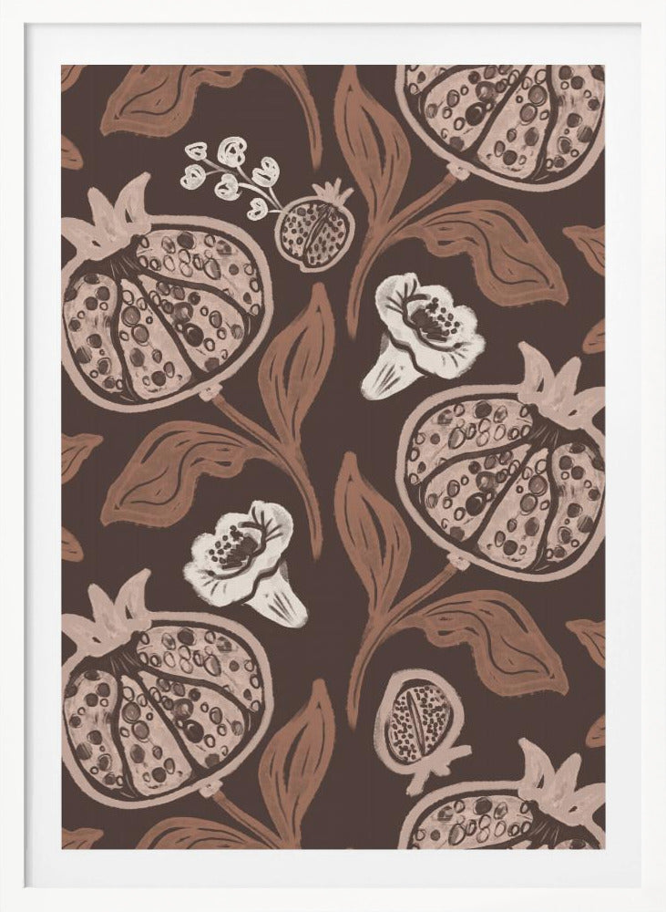 Pomegranates Pattern - Poster / Art Print