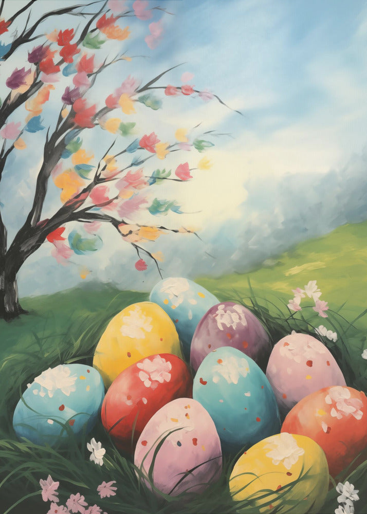 Happy Easter No 1 - Poster / Art Print