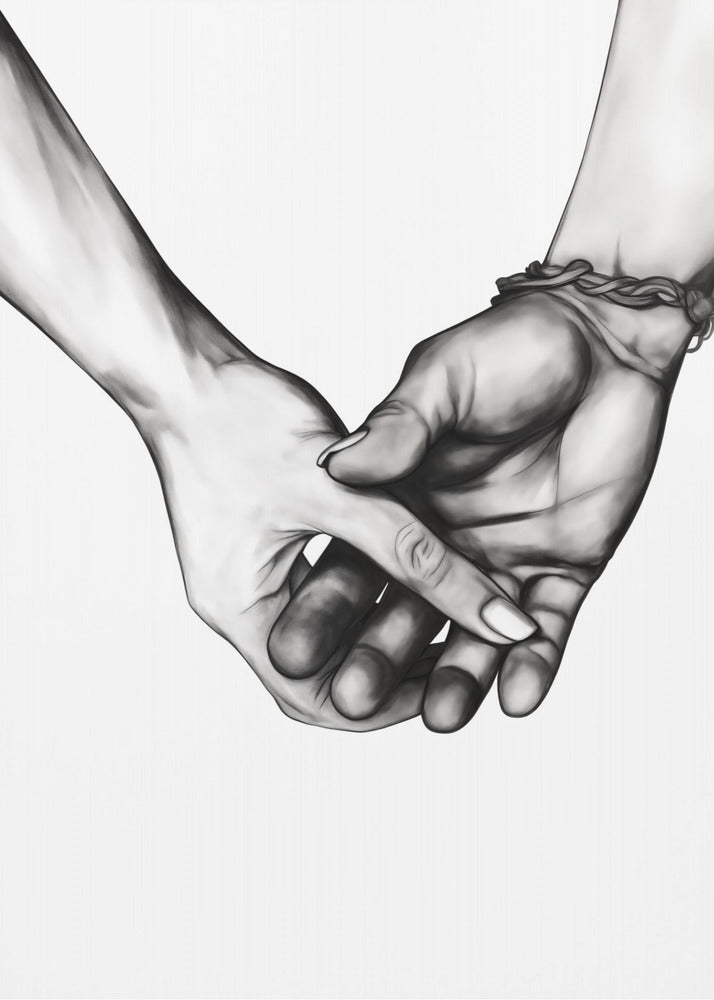 Holding Hands - Poster / Art Print