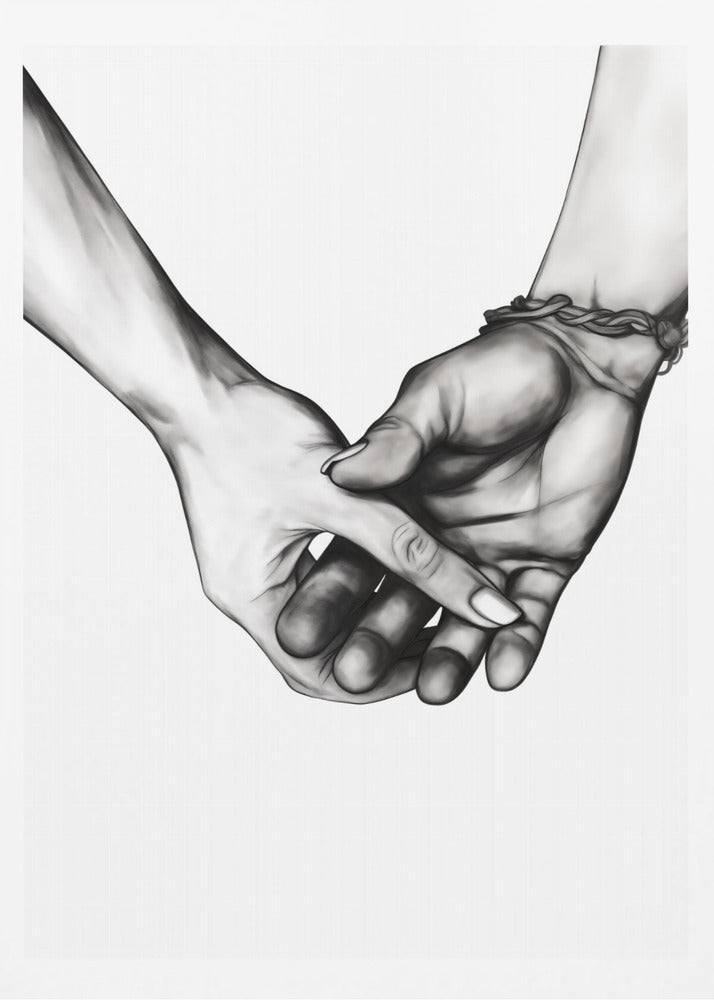 Holding Hands - Poster / Art Print
