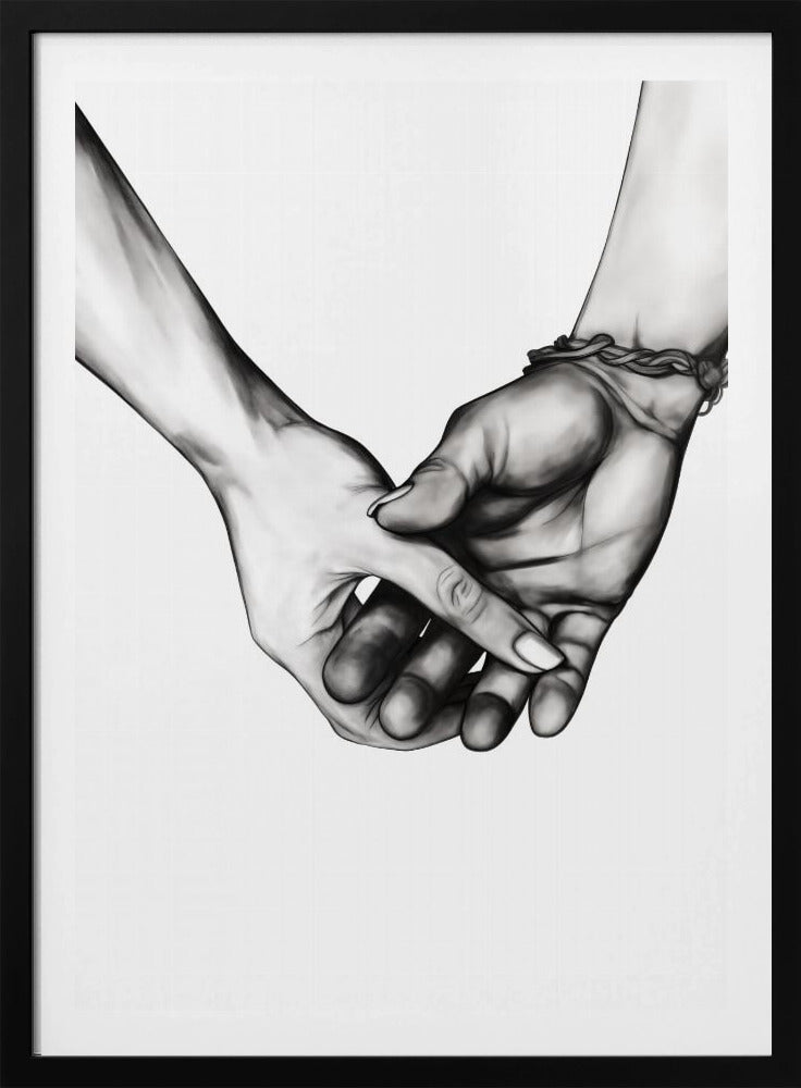 Holding Hands - Poster / Art Print
