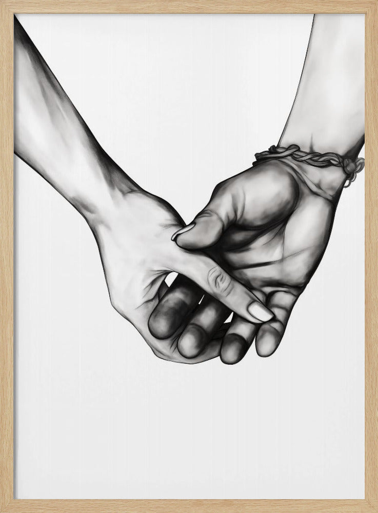 Holding Hands - Poster / Art Print