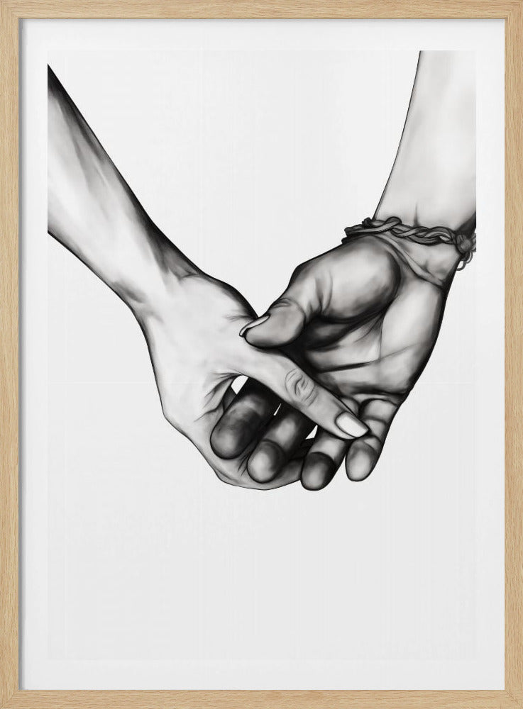 Holding Hands - Poster / Art Print