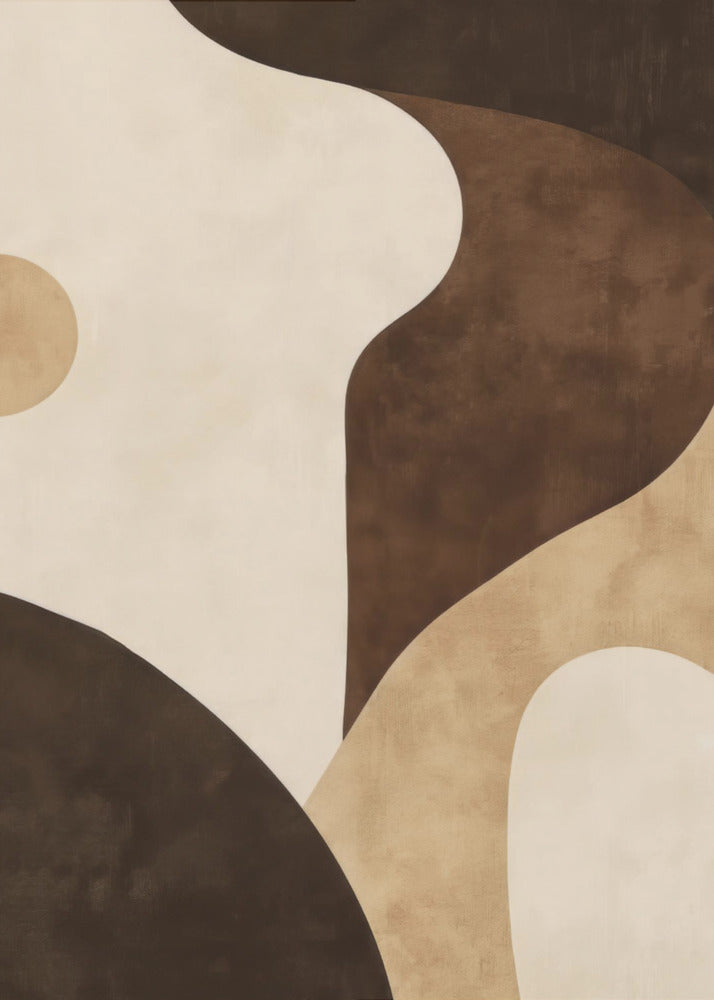 Brown Tones Geometric 2 - Poster / Art Print