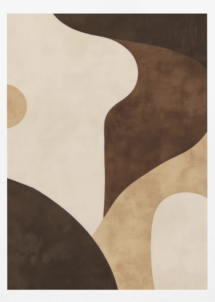 Brown Tones Geometric 2 - Poster / Art Print