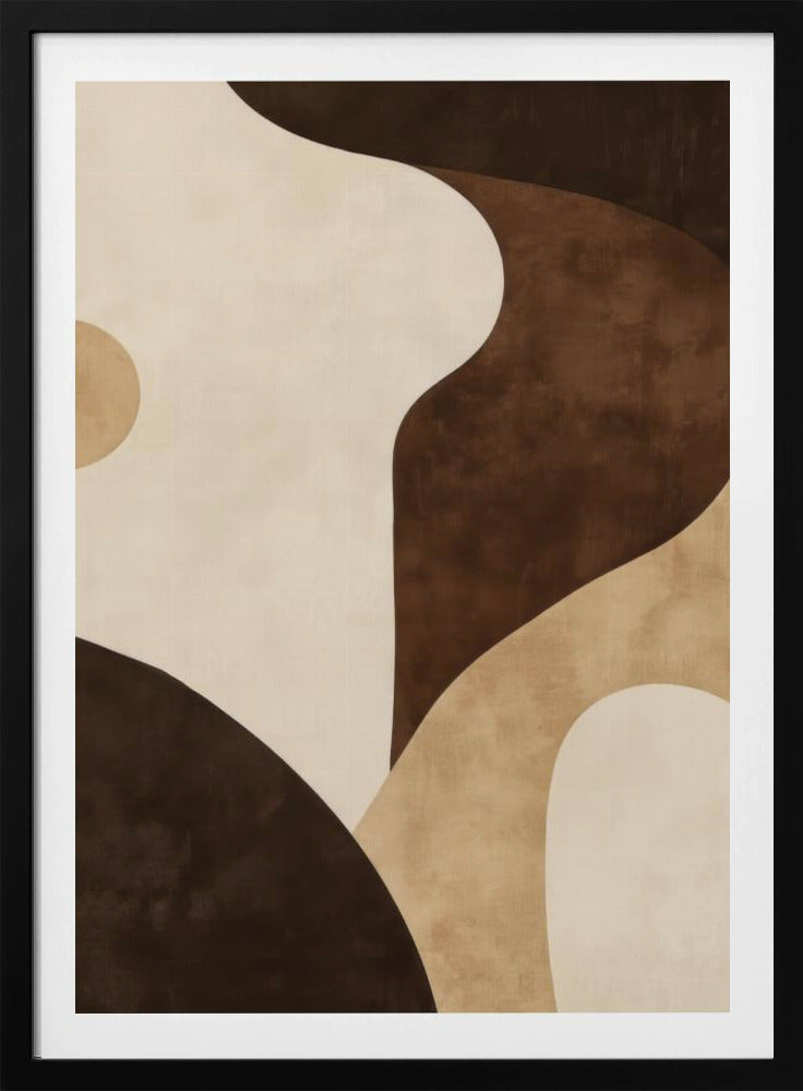 Brown Tones Geometric 2 - Poster / Art Print