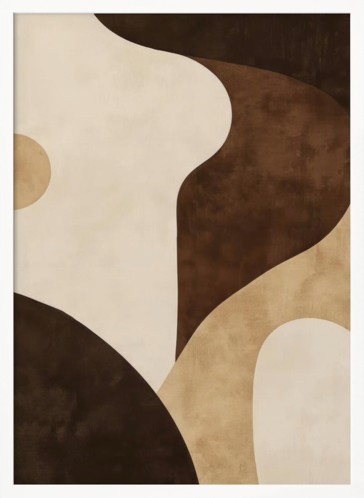 Brown Tones Geometric 2 - Poster / Art Print