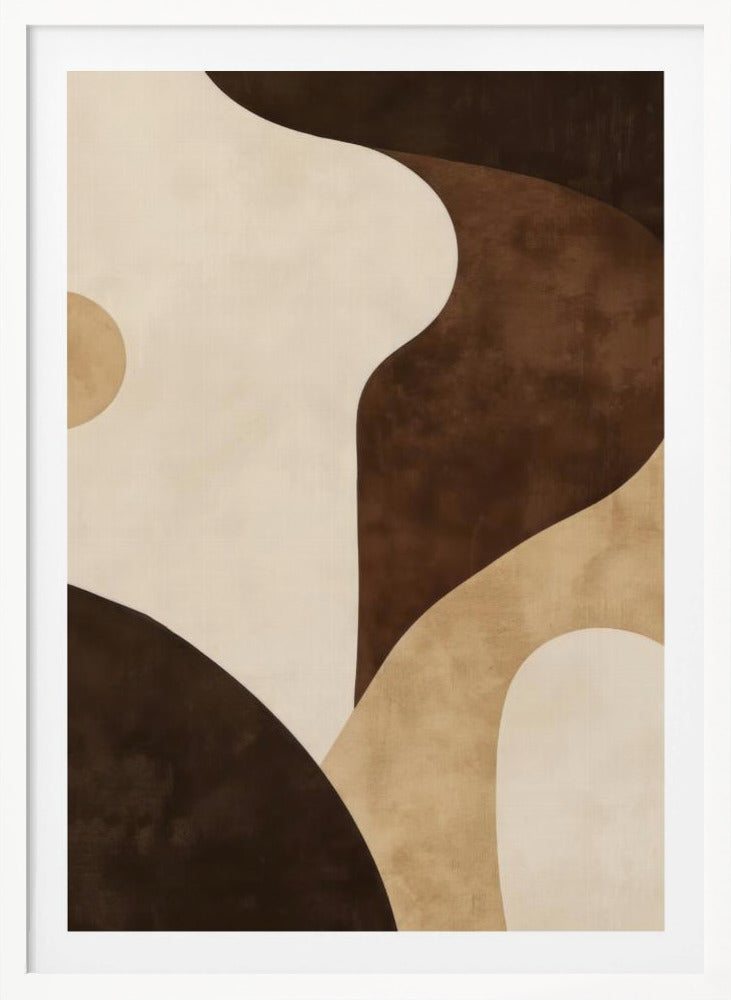 Brown Tones Geometric 2 - Poster / Art Print