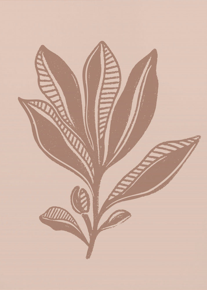 Mocha Foliage - Poster / Art Print