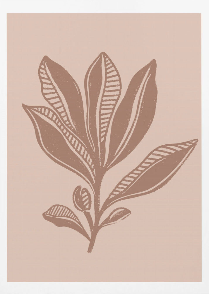 Mocha Foliage - Poster / Art Print