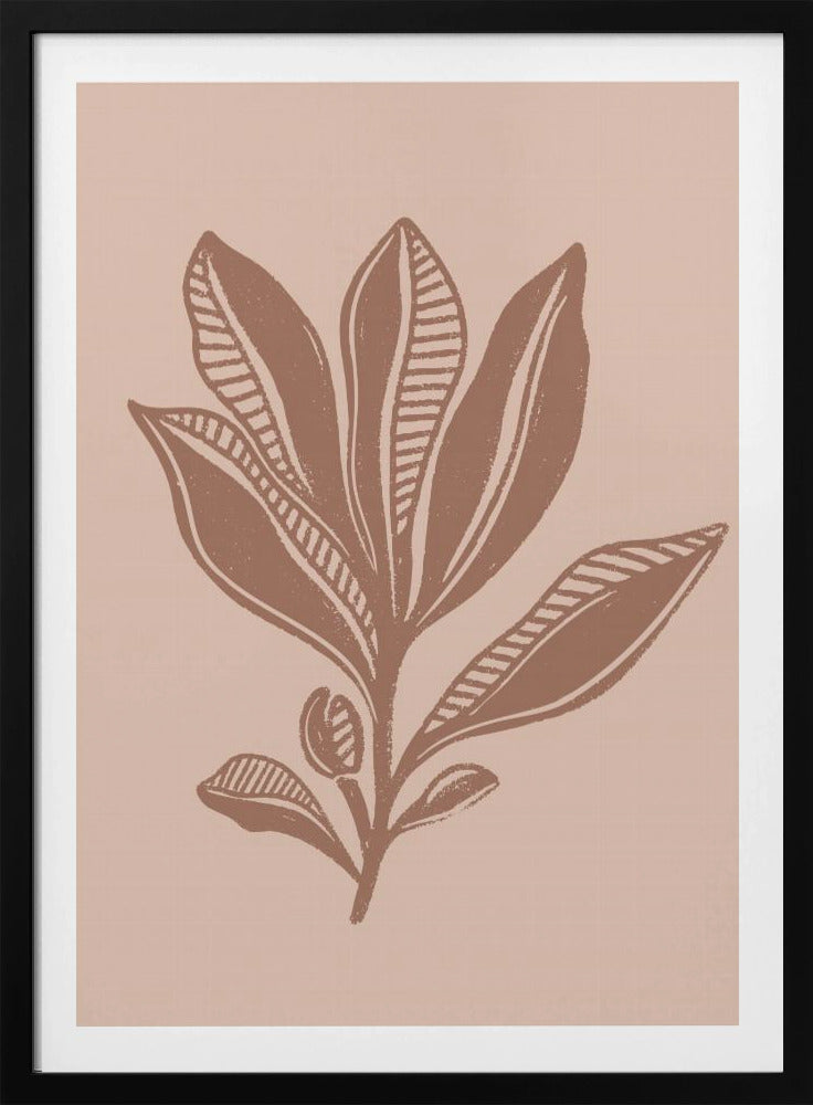 Mocha Foliage - Poster / Art Print