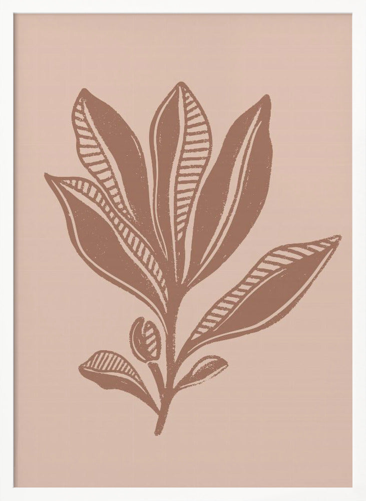 Mocha Foliage - Poster / Art Print