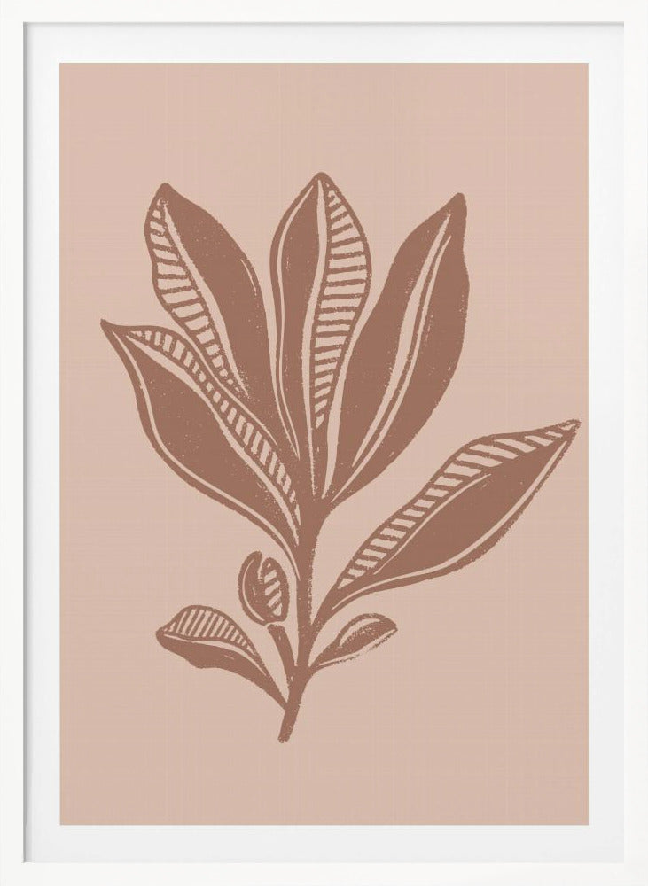 Mocha Foliage - Poster / Art Print