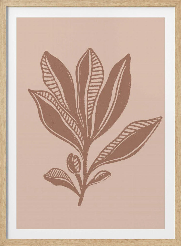 Mocha Foliage - Poster / Art Print