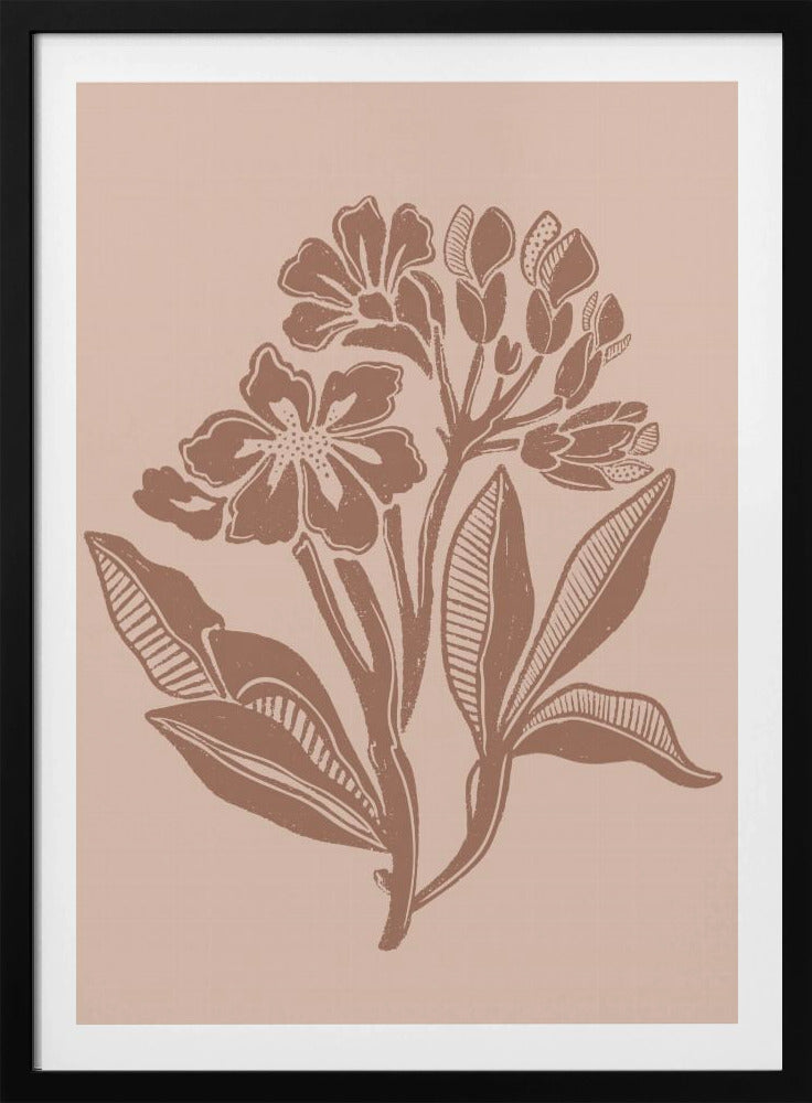 Mocha Florals - Poster / Art Print