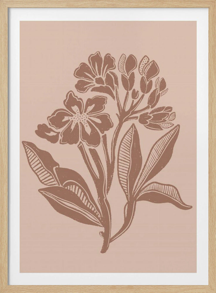 Mocha Florals - Poster / Art Print