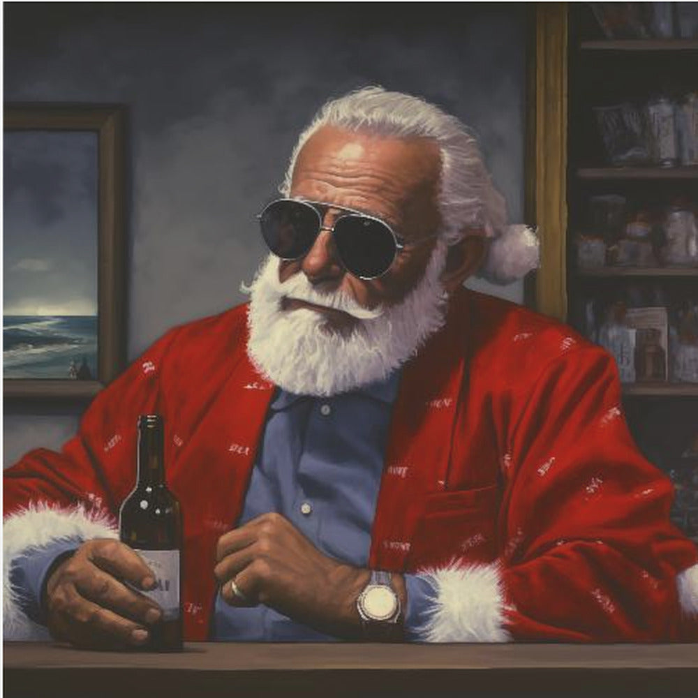Sun Tan Claus - Poster / Art Print