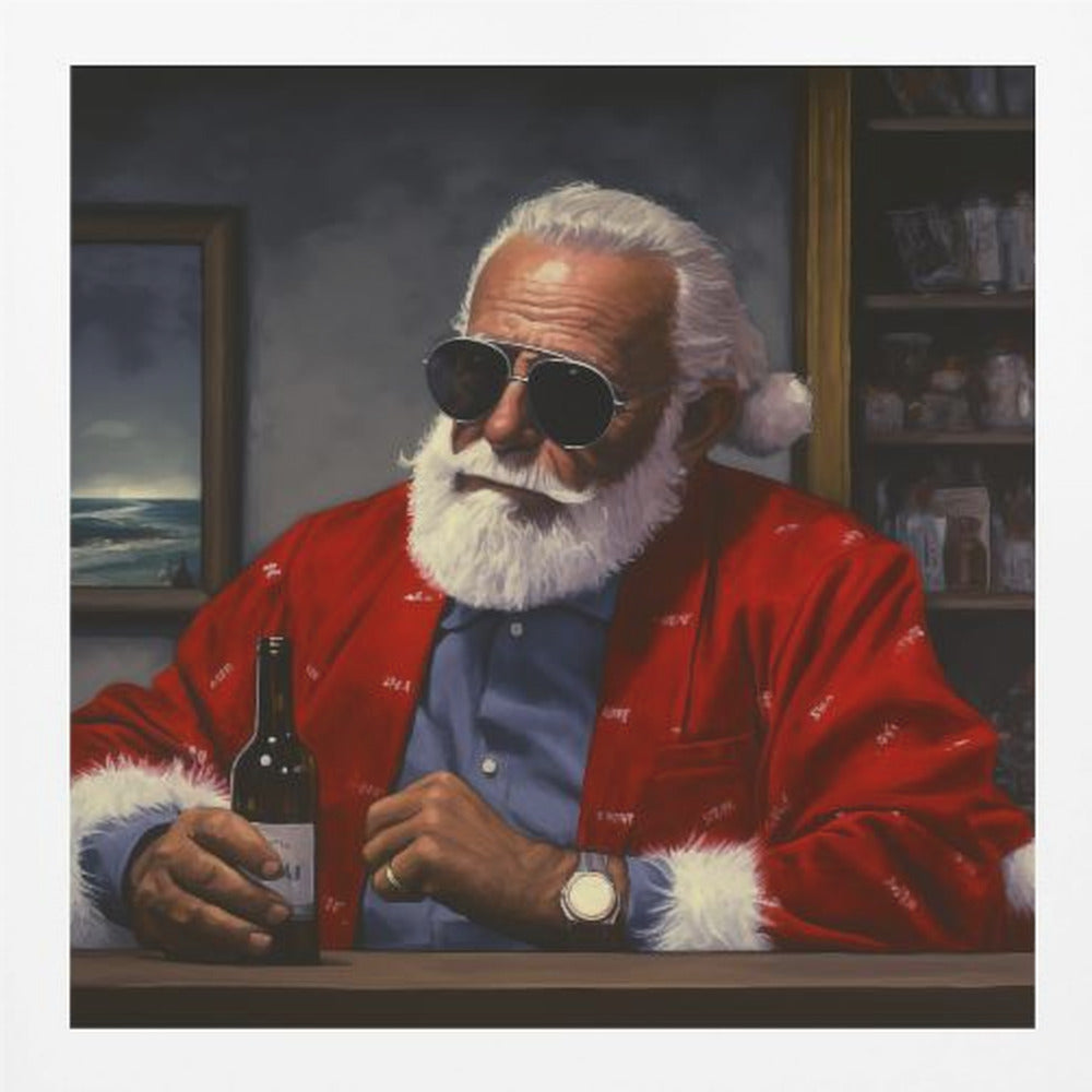 Sun Tan Claus - Poster / Art Print