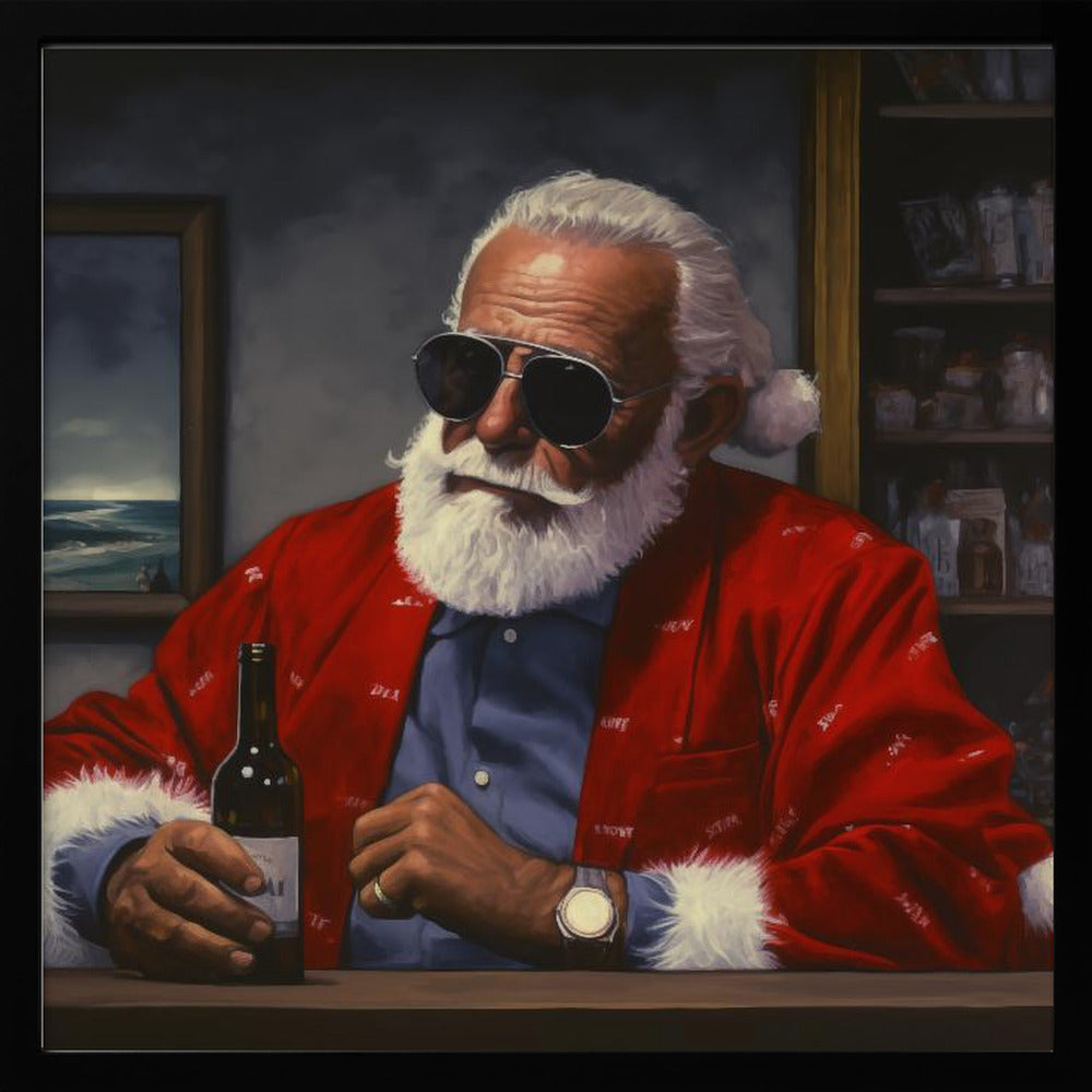 Sun Tan Claus - Poster / Art Print