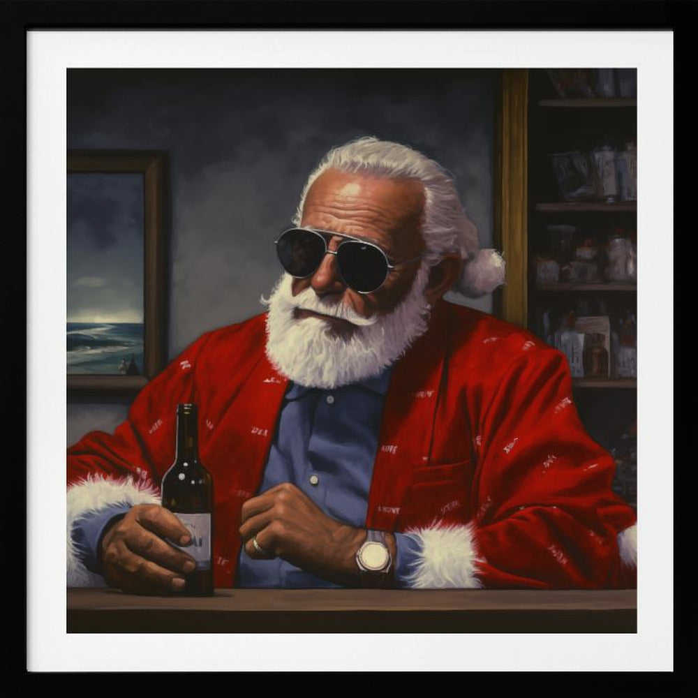 Sun Tan Claus - Poster / Art Print