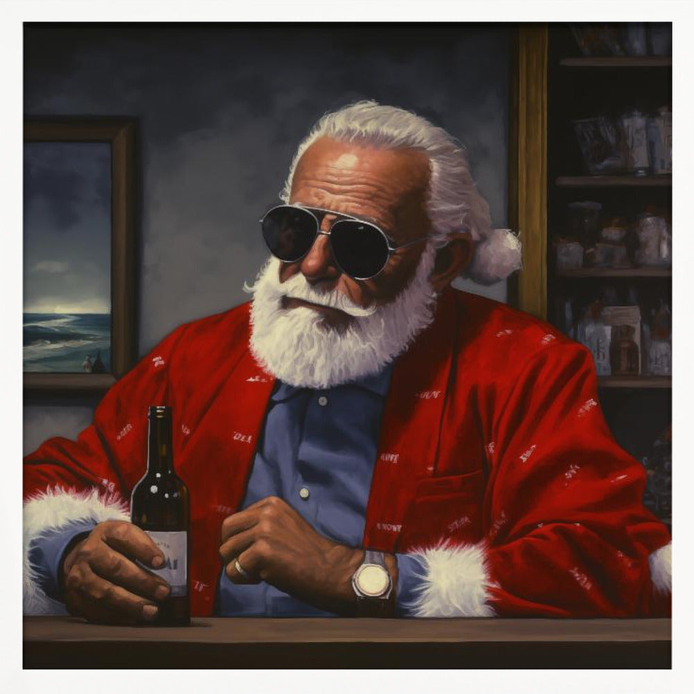 Sun Tan Claus - Poster / Art Print