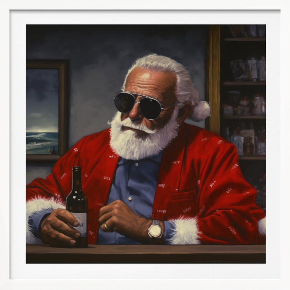 Sun Tan Claus - Poster / Art Print