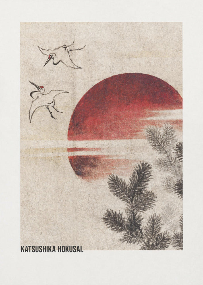 Birds and Sunset, From Album of Sketches (1814) - Poster / Art Print