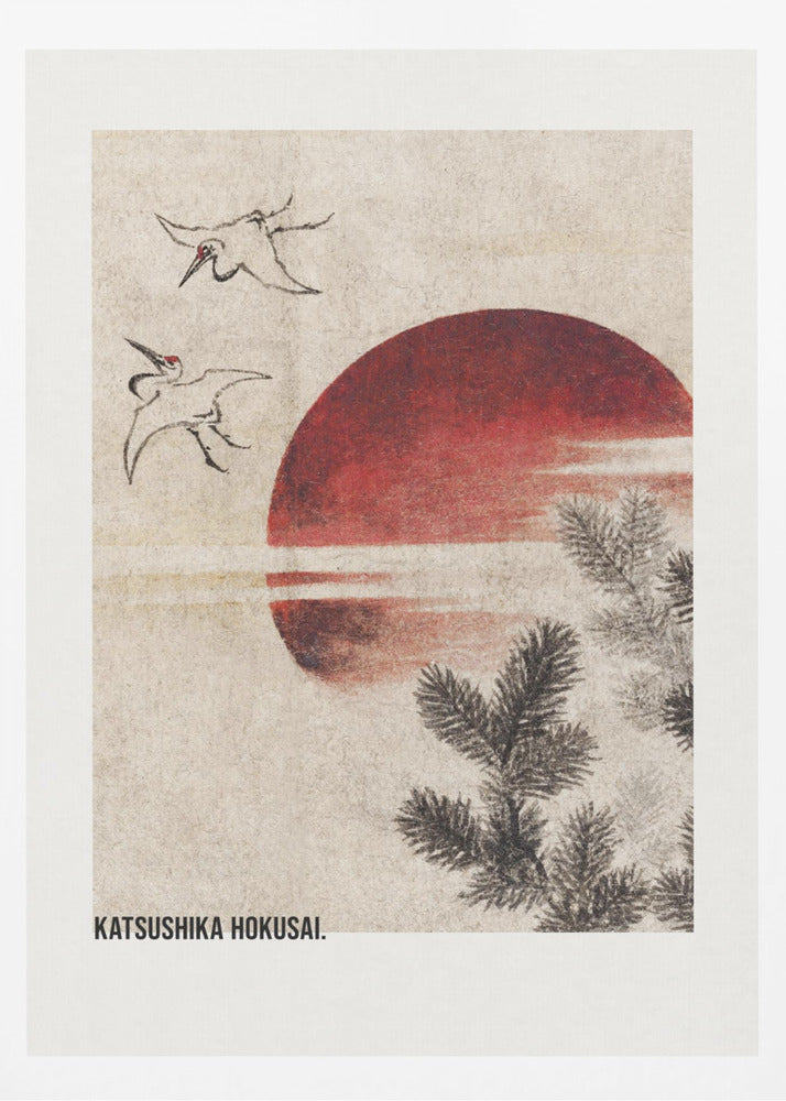 Birds and Sunset, From Album of Sketches (1814) - Poster / Art Print